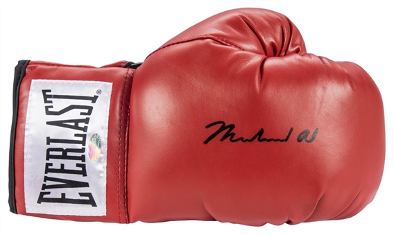 Muhammad Ali Signed Red Everlast Glove (Steiner)